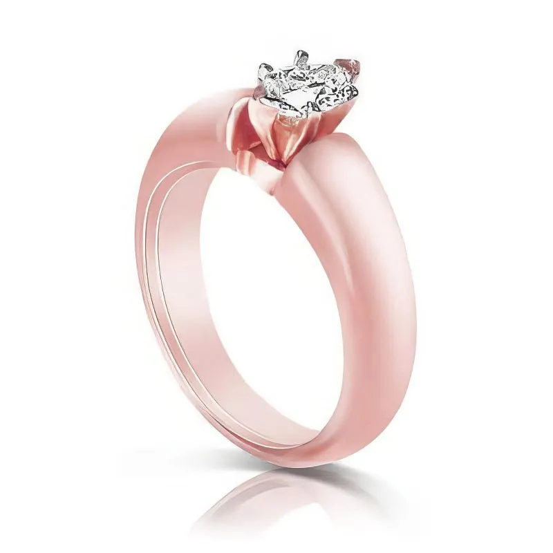 0.35-1.50 CT Marquise Cut Diamonds - Solitaire Ring