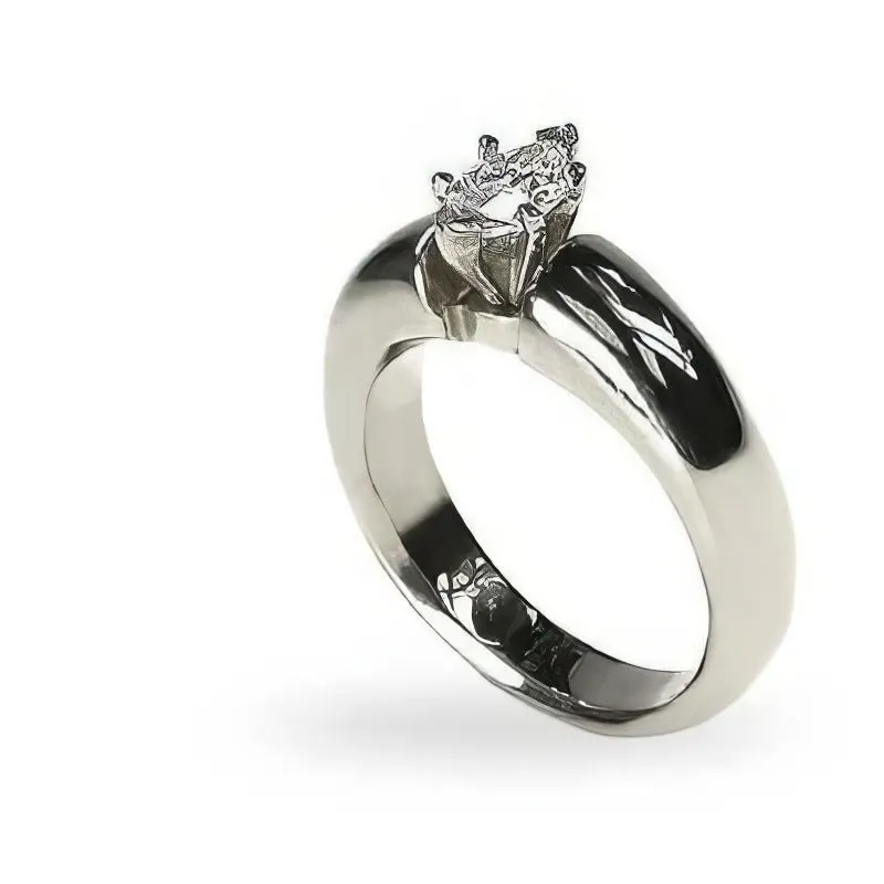 0.35-1.50 CT Marquise Cut Diamonds - Solitaire Ring