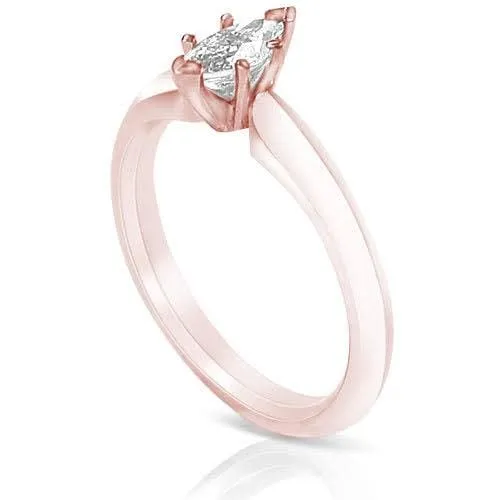0.35-1.50 CT Marquise Cut Diamonds - Solitaire Ring