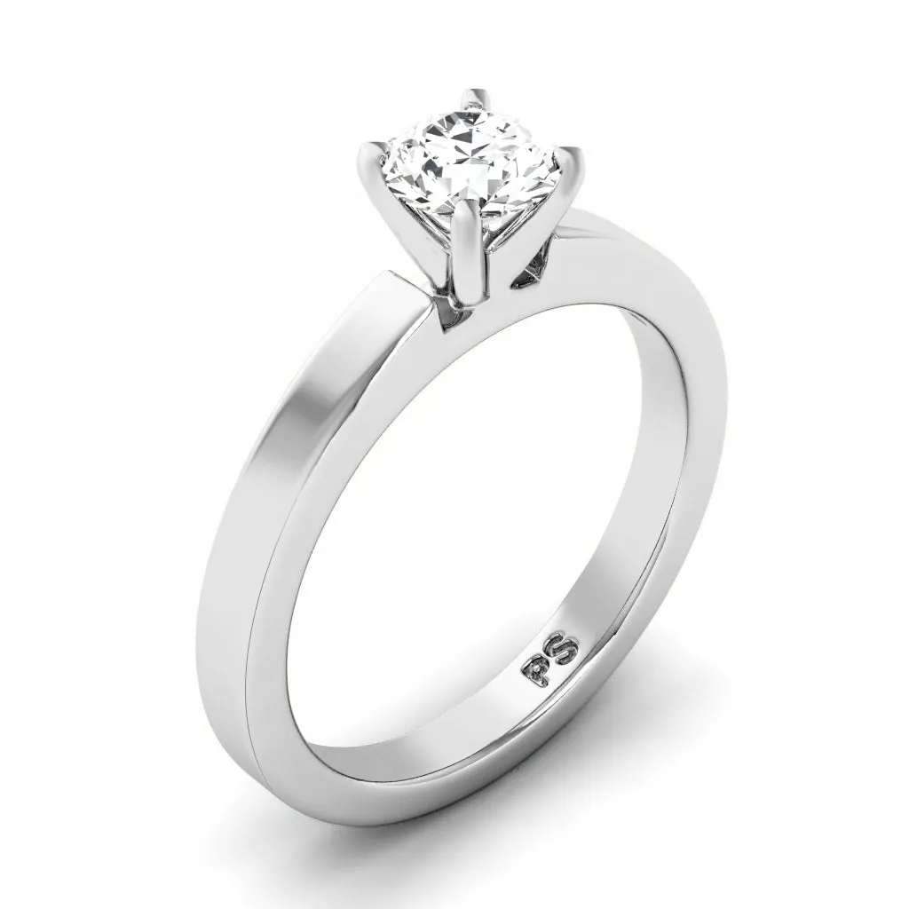 0.35-1.50 CT Round Cut Diamonds - Solitaire Ring