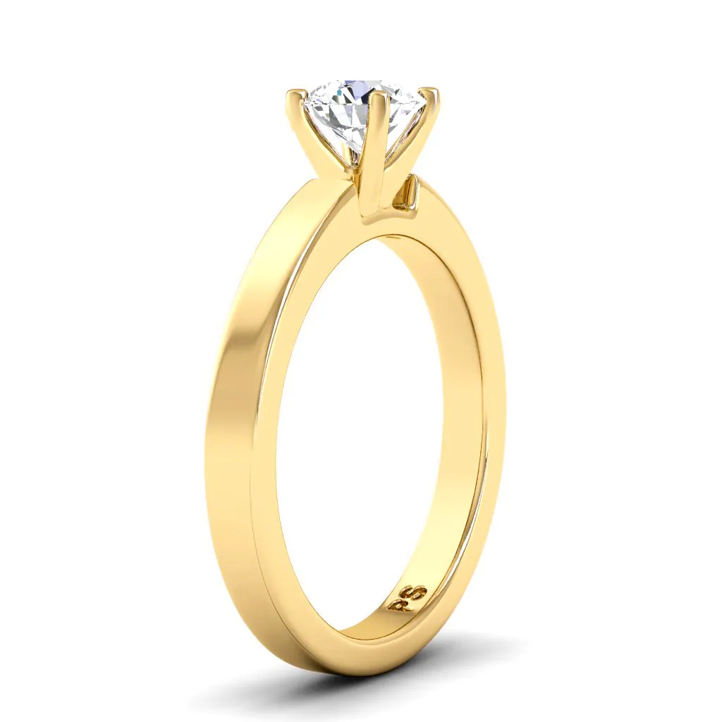 0.35-1.50 CT Round Cut Diamonds - Solitaire Ring