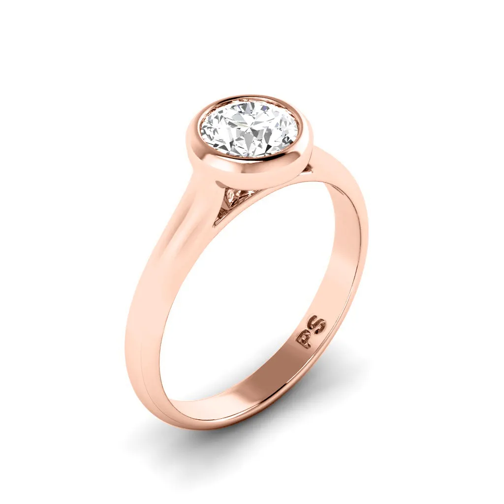 0.35-1.50 CT Round Cut Diamonds - Solitaire Ring