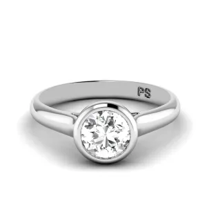 0.35-1.50 CT Round Cut Diamonds - Solitaire Ring