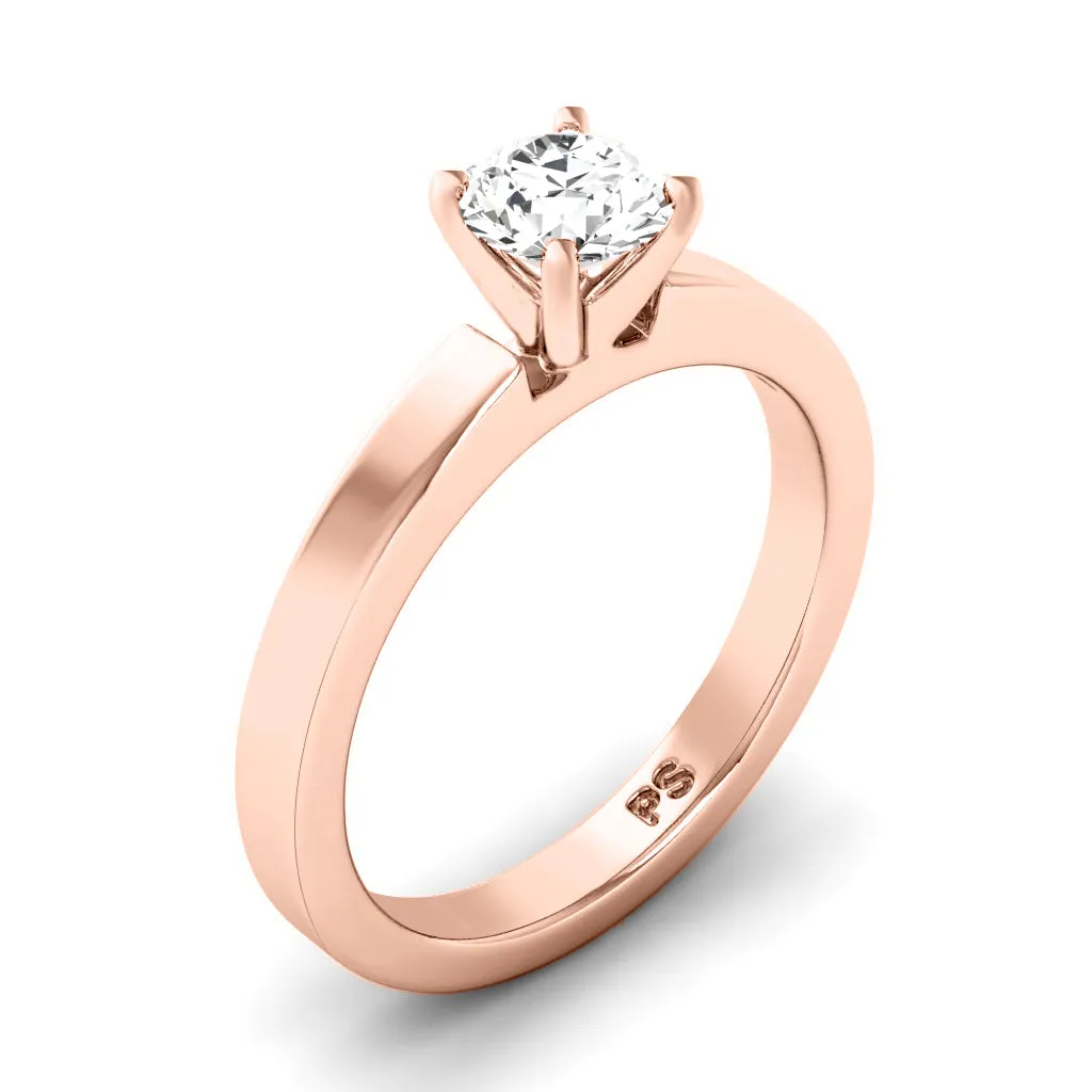 0.35-1.50 CT Round Cut Diamonds - Solitaire Ring