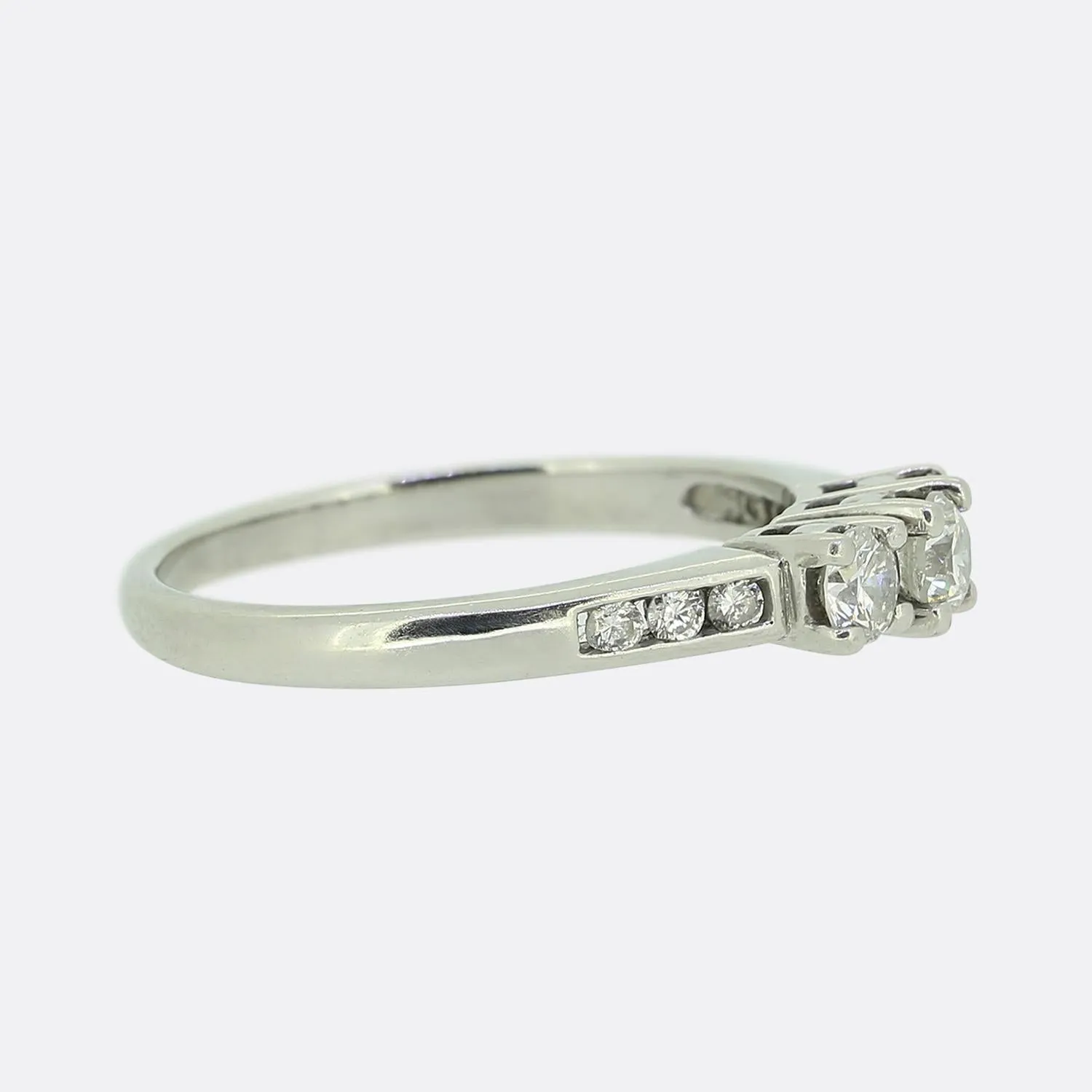 0.39 Carat Diamond Three-Stone Ring