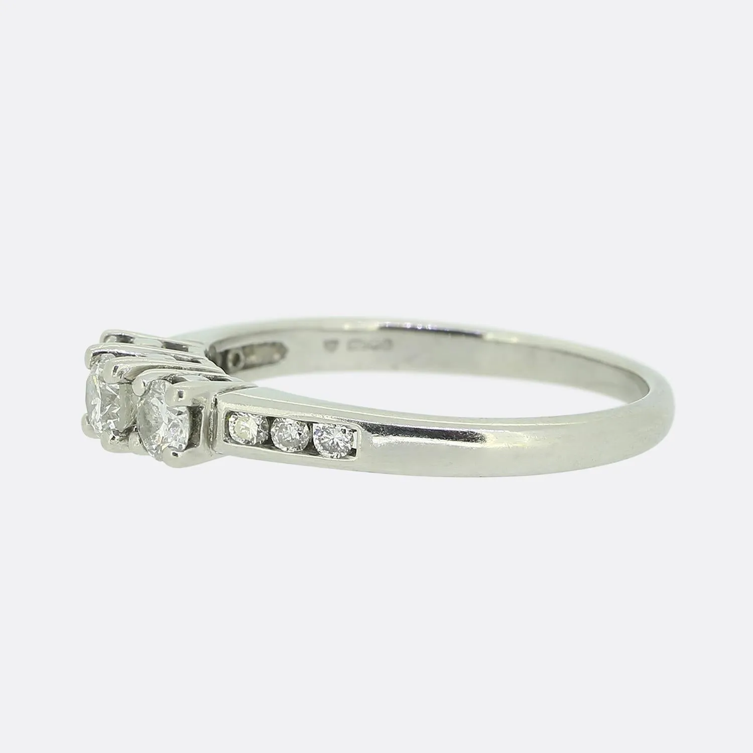 0.39 Carat Diamond Three-Stone Ring