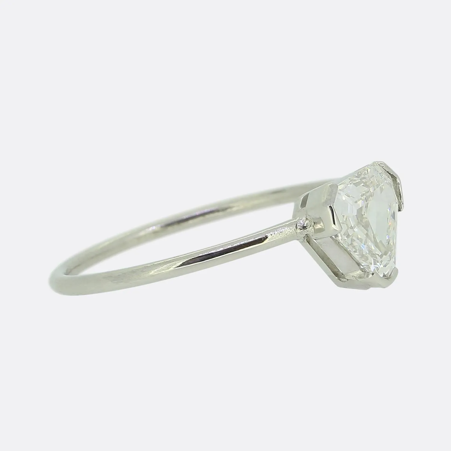 0.50 Carat Trilliant Diamond Solitaire Ring