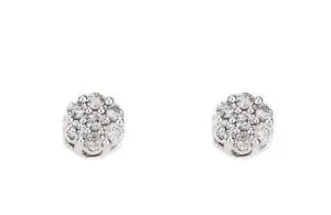 0.52 CT Diamond Earrings Flower Set