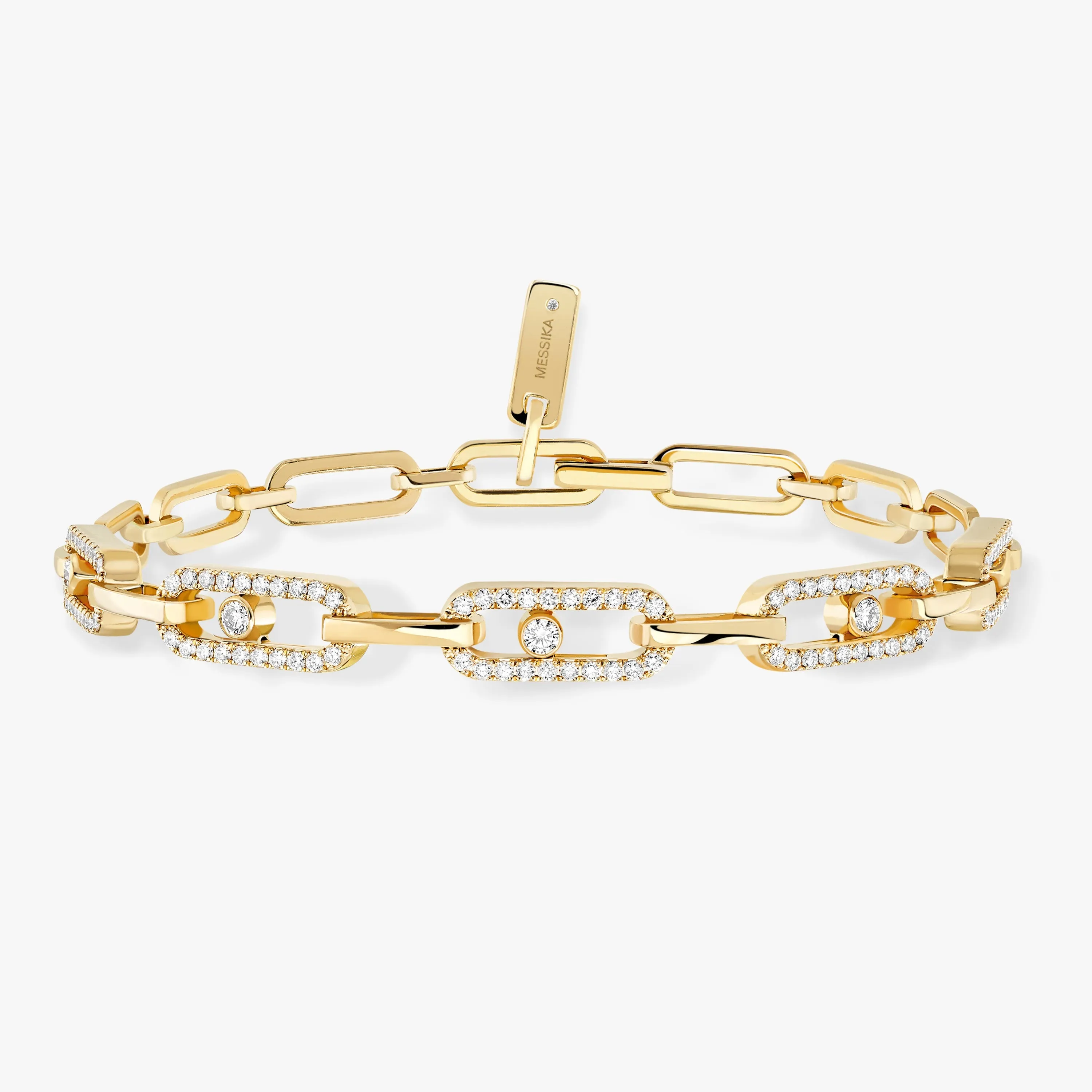 0.83ctw Yellow Gold Diamond Bracelet