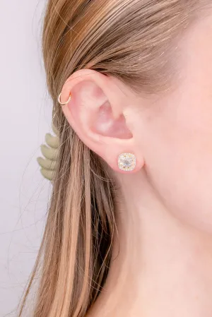 0.98ct Diamond Cushion Earrings
