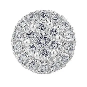 10K 2.00Ct Diamond Cluster Earrings