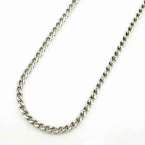 10K White Gold Diamond Cut Franco Chain 1.3mm