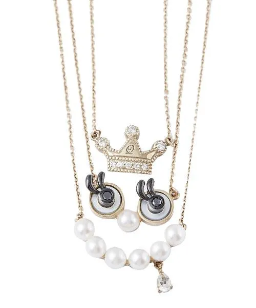 【10K Yellow Gold / Order Jewelry】Black Eyed Necklace【Japan Jewelry】