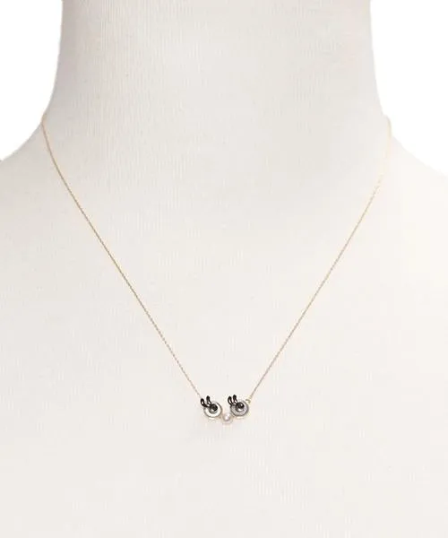 【10K Yellow Gold / Order Jewelry】Black Eyed Necklace【Japan Jewelry】