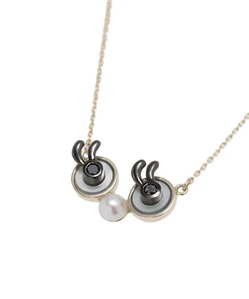 【10K Yellow Gold / Order Jewelry】Black Eyed Necklace【Japan Jewelry】