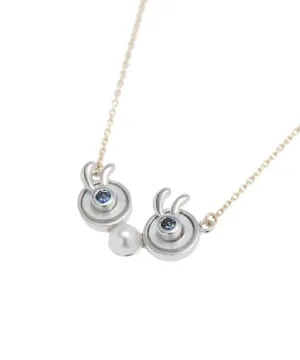 【10K Yellow Gold / Order Jewelry】Blue Eyed Necklace【Japan Jewelry】