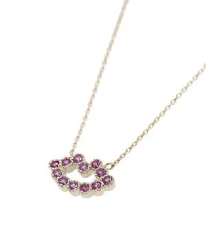 【10K Yellow Gold / Order Jewelry】Rouge Lip Necklace【Japan Jewelry】