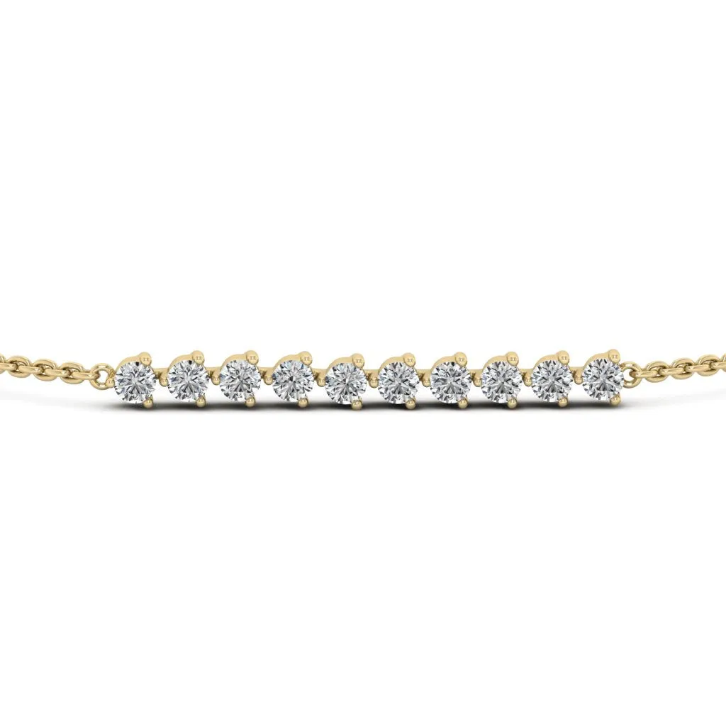 1.10 d.e.w cts Anadriel Moissanite Bracelet