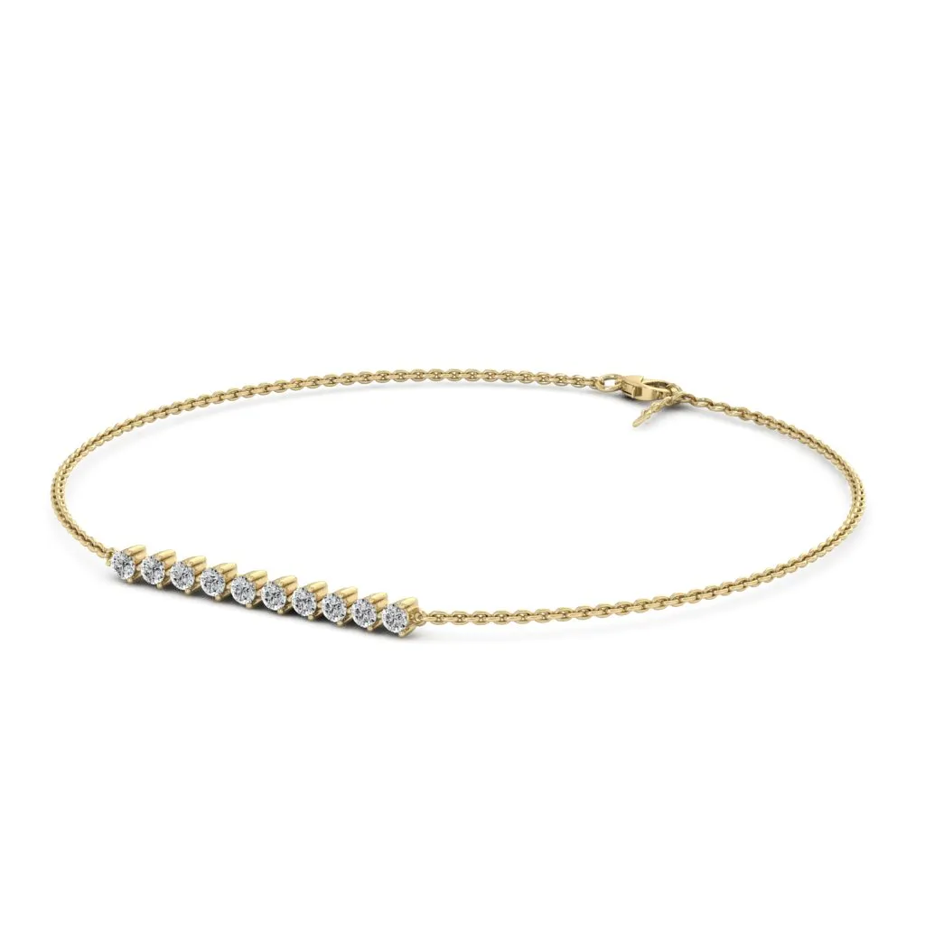 1.10 d.e.w cts Anadriel Moissanite Bracelet