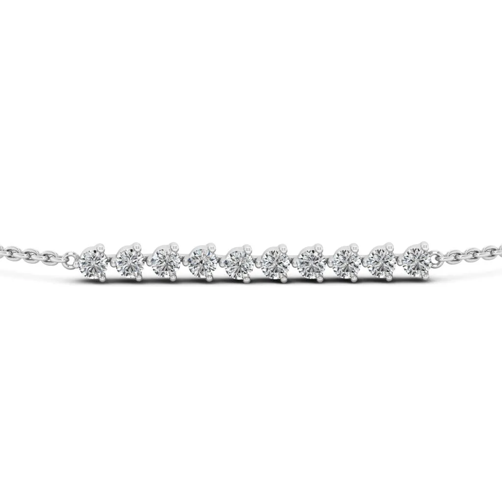1.10 d.e.w cts Anadriel Moissanite Bracelet