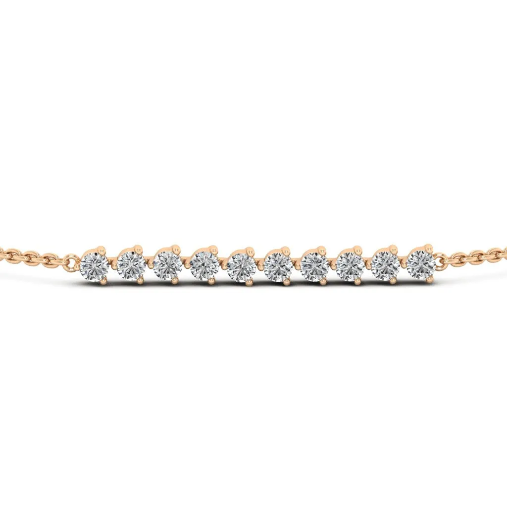 1.10 d.e.w cts Anadriel Moissanite Bracelet