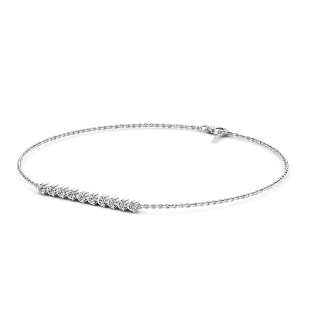 1.10 d.e.w cts Anadriel Moissanite Bracelet