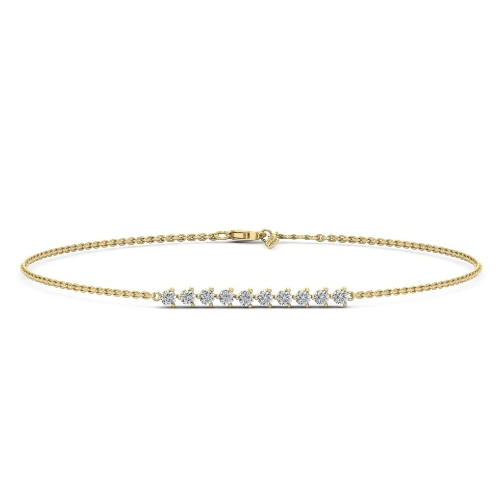 1.10 d.e.w cts Anadriel Moissanite Bracelet