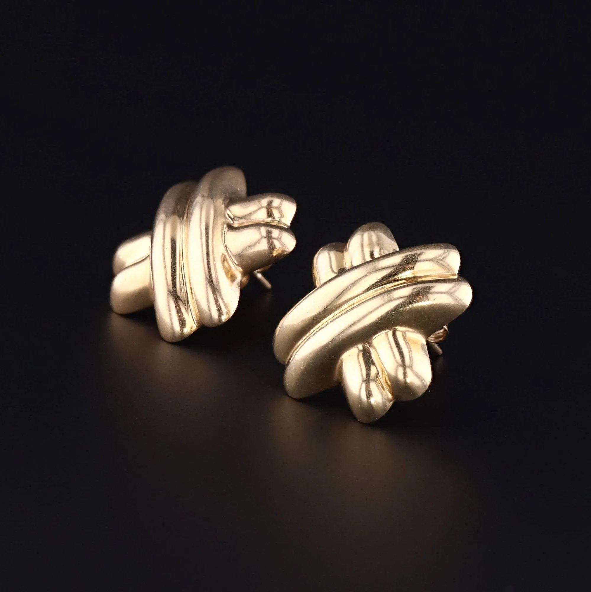 14k Gold Earrings | Vintage Gold Earrings