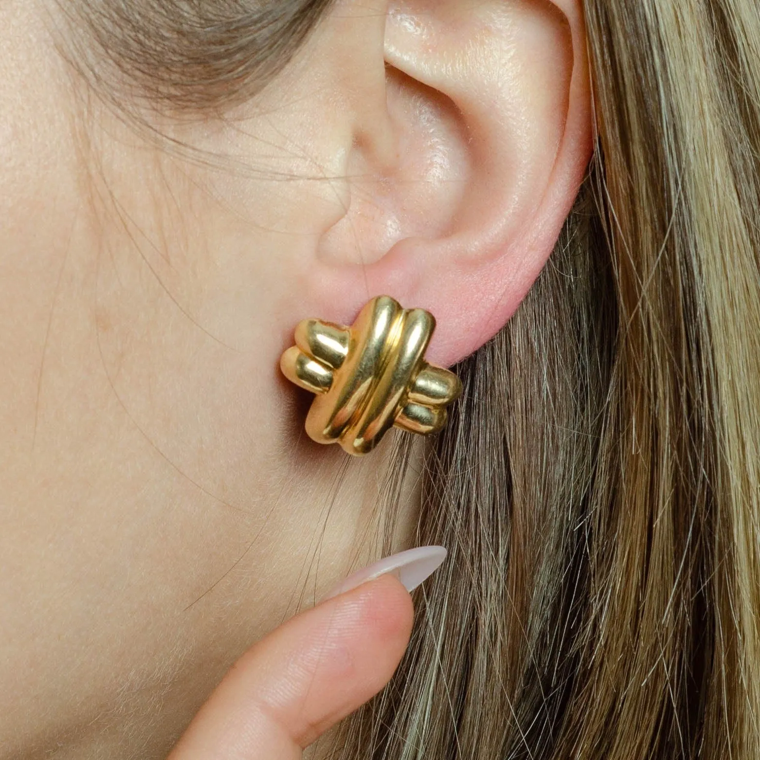 14k Gold Earrings | Vintage Gold Earrings