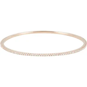 14k Rose Gold 2 CTW Diamond Stackable Bangle Bracelet