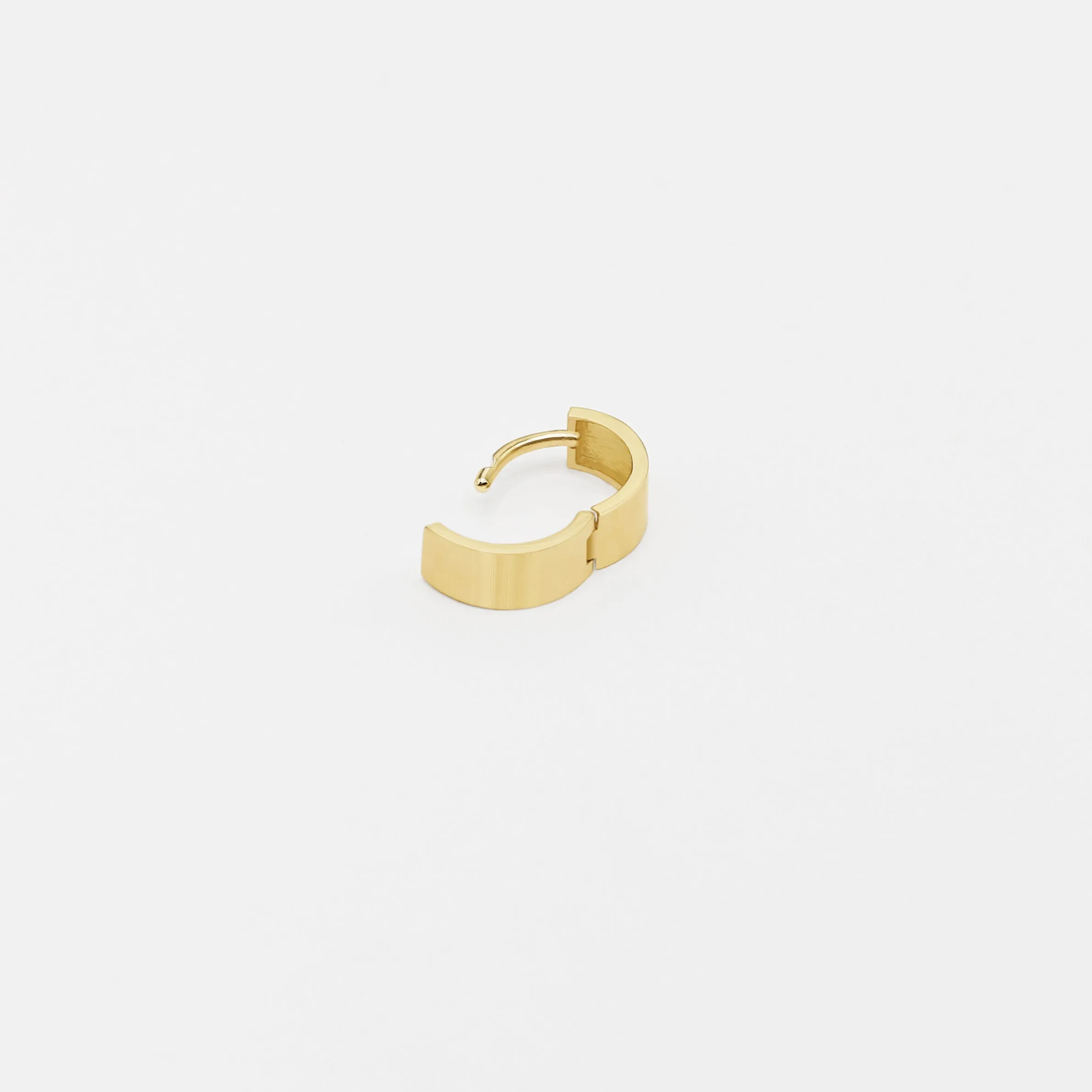 14k Solid Gold Extra Bold Hoop Earring