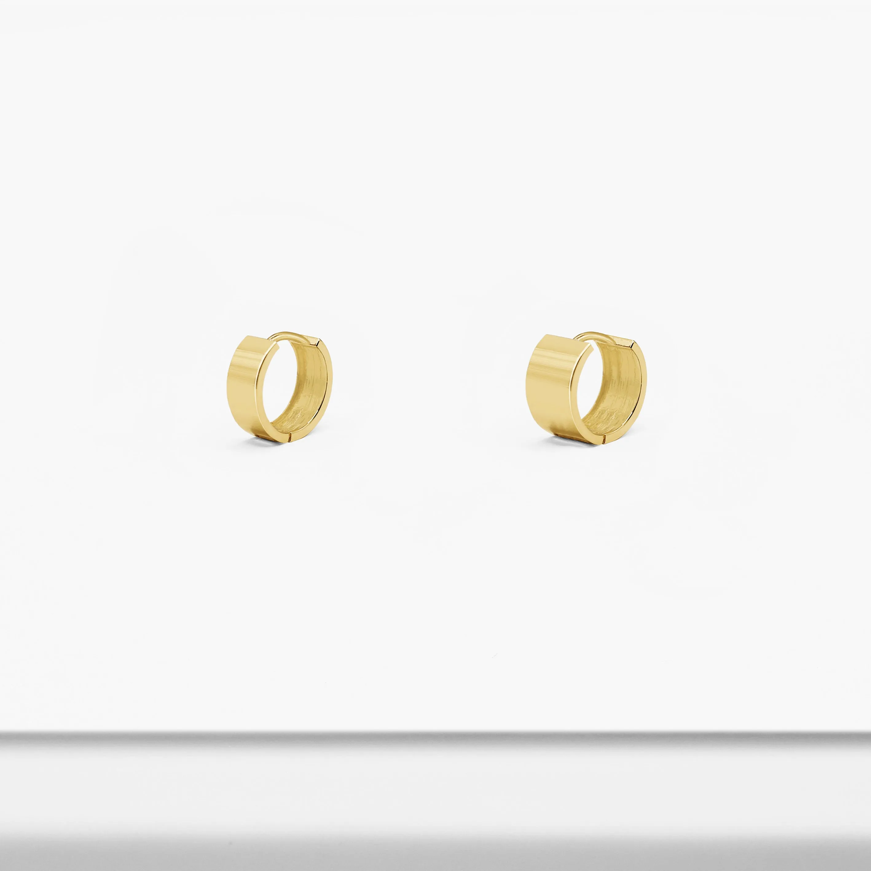 14k Solid Gold Extra Bold Hoop Earring