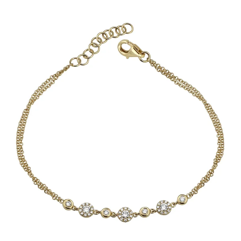 14k White Gold Diamond Bracelet