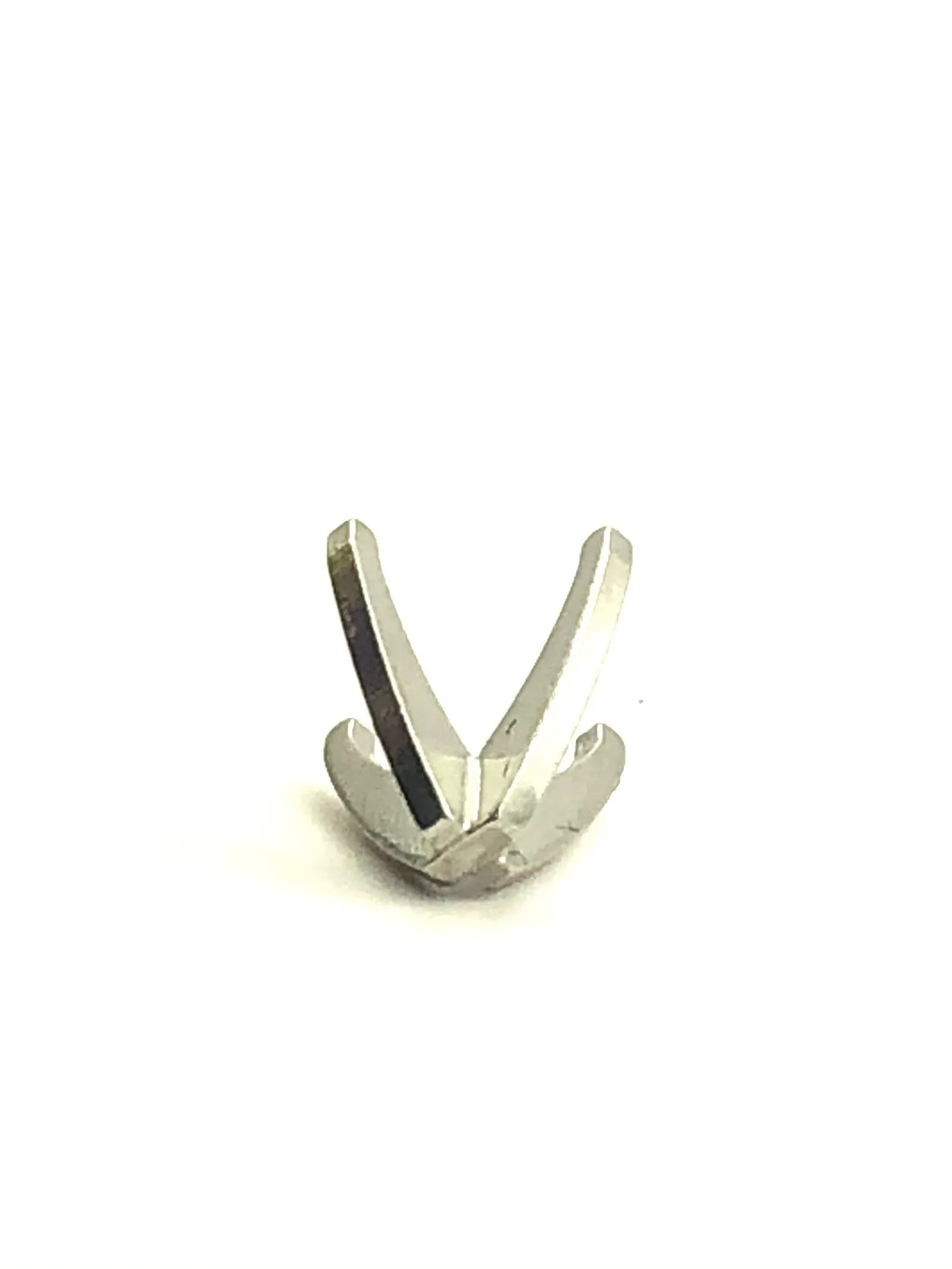 14K White Gold Setting W/o Peg 4 Prong 3.0CT Platinum Sku#S41-3.0