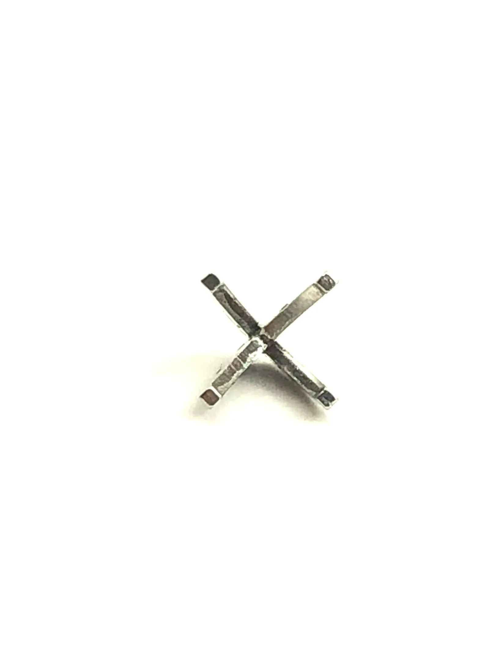 14K White Gold Setting W/o Peg 4 Prong 3.0CT Platinum Sku#S41-3.0
