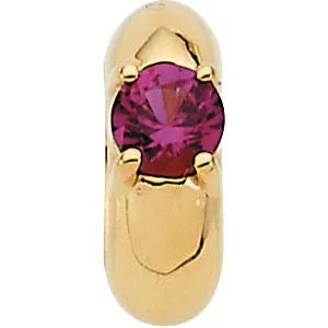 14k Yellow Gold July Birth of a Child™ Miniature Birthstone Ring Pendant