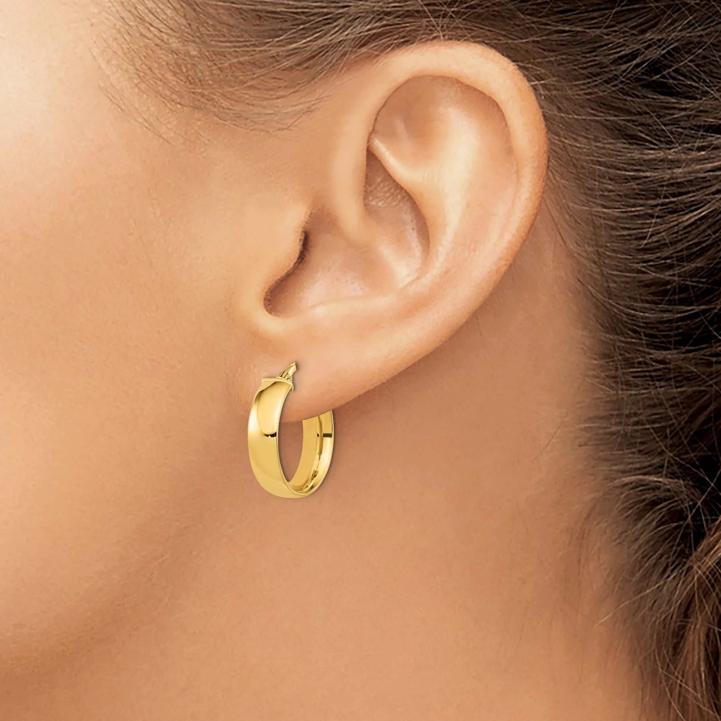 14k Yellow Gold Polished Finish Earrings