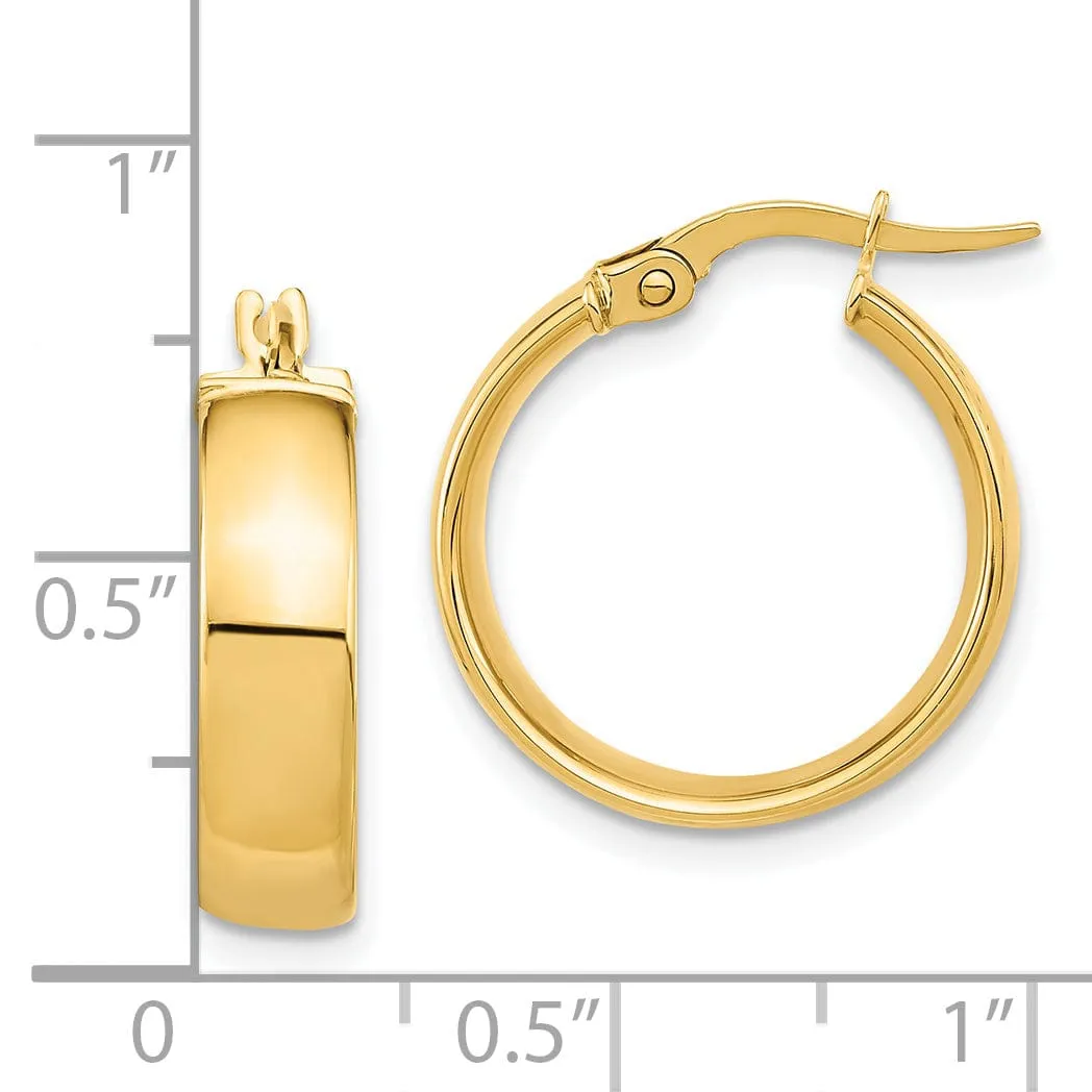14k Yellow Gold Polished Finish Earrings