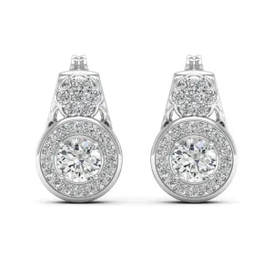 1.53 d.e.w cts Katie Moissanite Stud Earrings