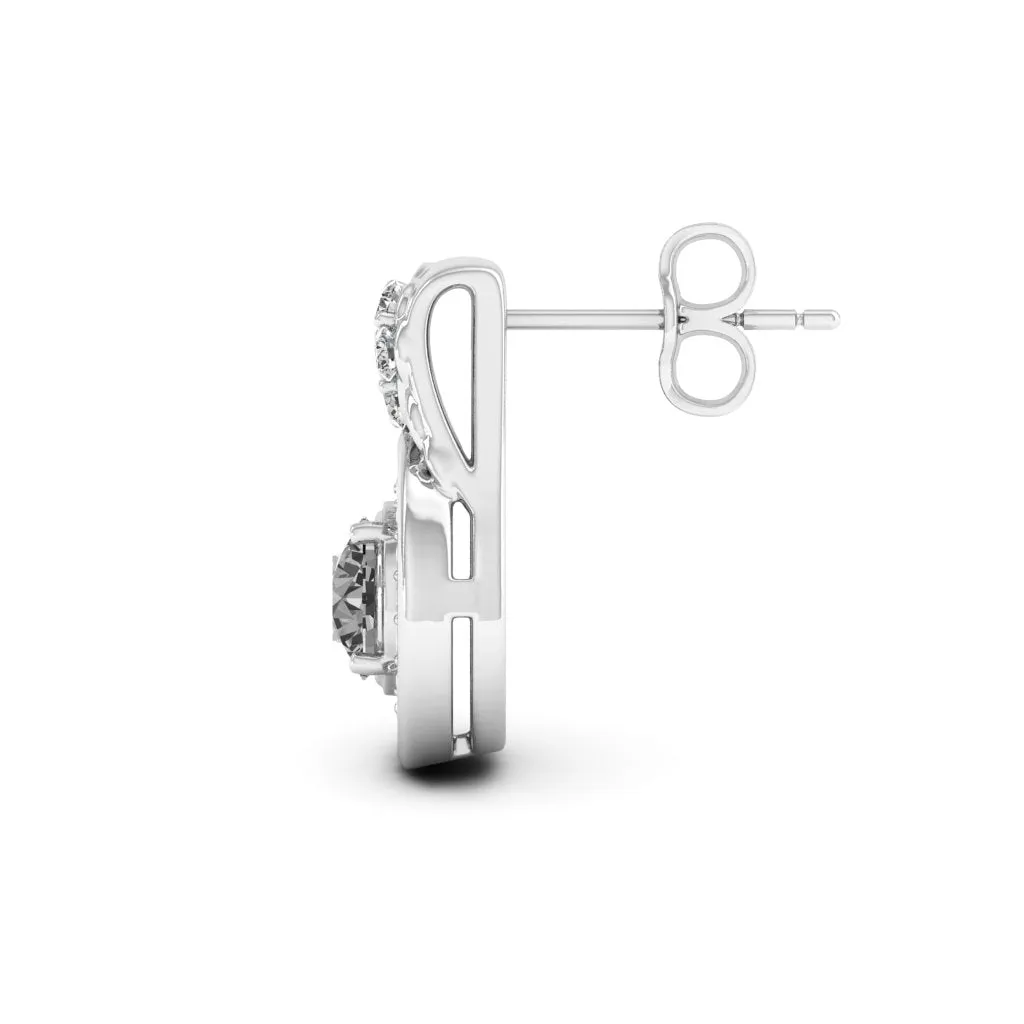 1.53 d.e.w cts Katie Moissanite Stud Earrings