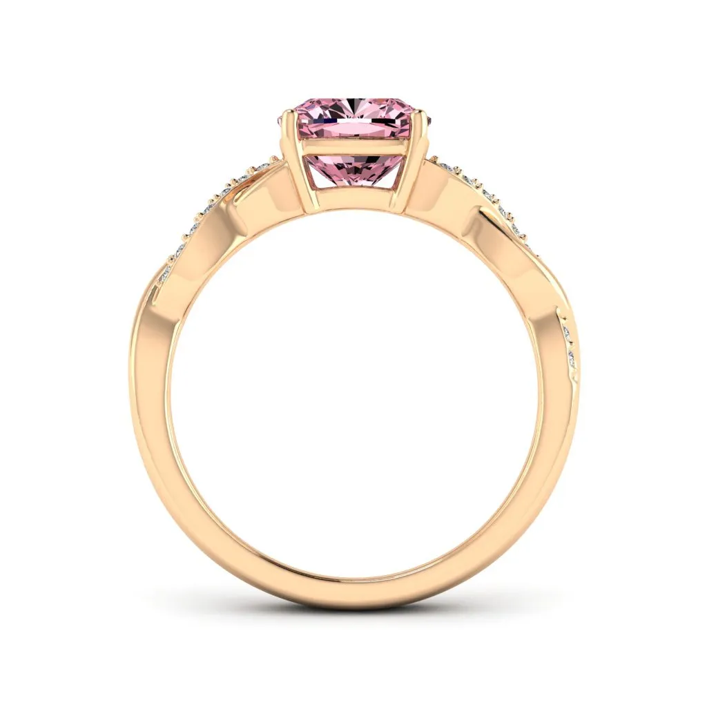 1.79 d.e.w cts Claudia Moissanite Ring