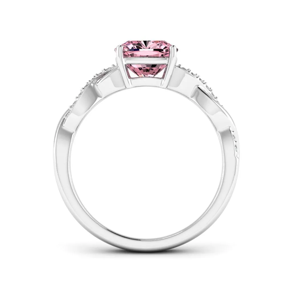 1.79 d.e.w cts Claudia Moissanite Ring
