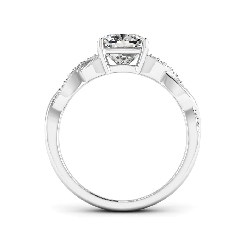 1.79 d.e.w cts Claudia Moissanite Ring