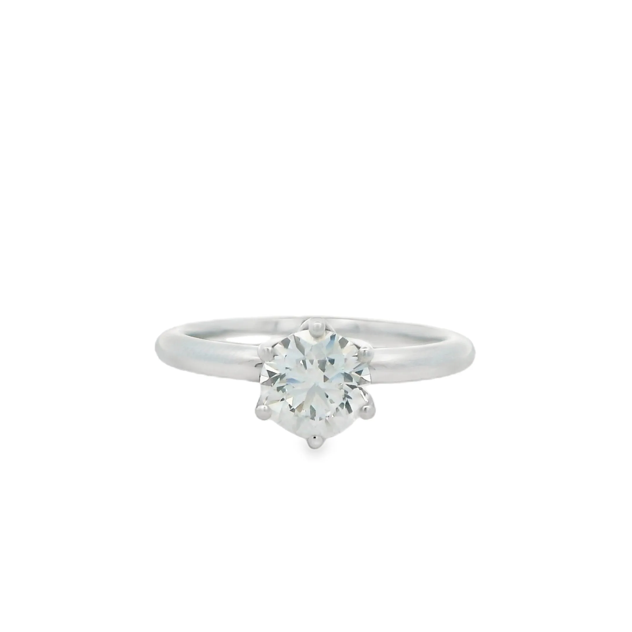 18ct White Gold Round 1.01ct Lab Grown Diamond Solitaire Ring