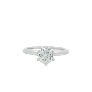 18ct White Gold Round 1.01ct Lab Grown Diamond Solitaire Ring