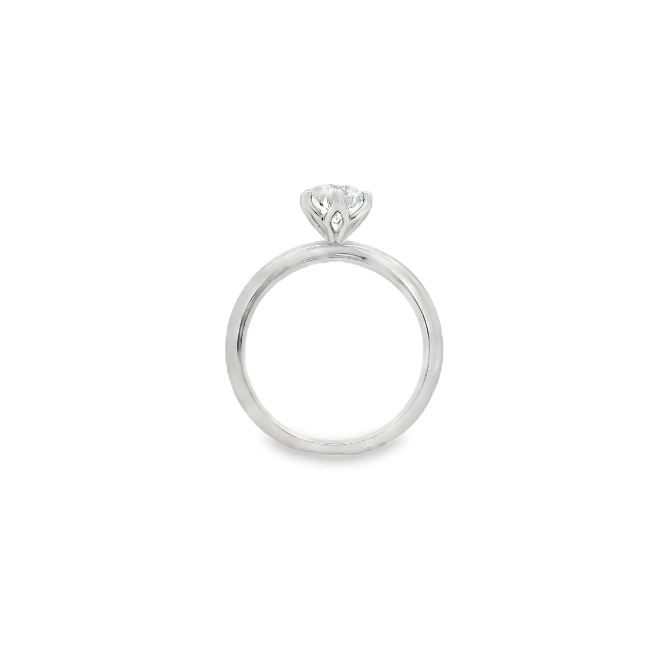 18ct White Gold Round 1.01ct Lab Grown Diamond Solitaire Ring