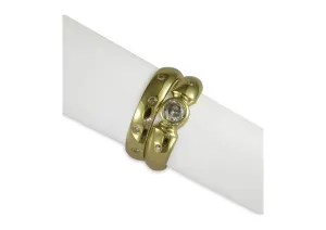 18ct Yellow gold wedding set