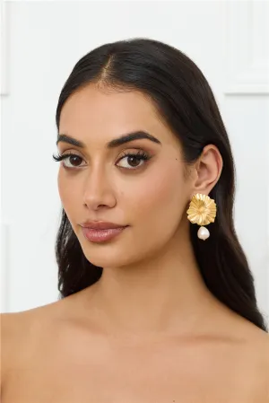 18k Gold Plated Solina Earrings Gold