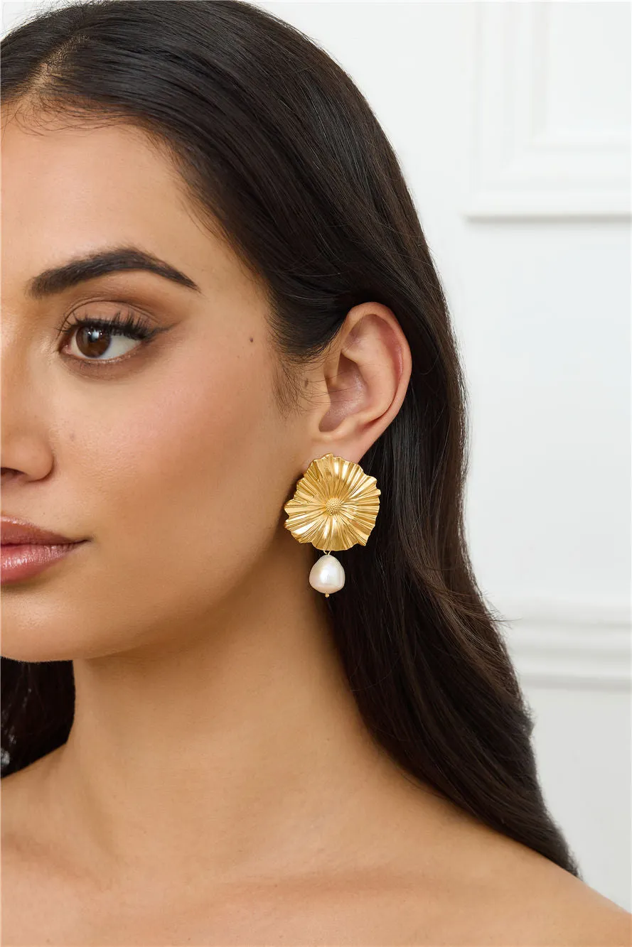 18k Gold Plated Solina Earrings Gold