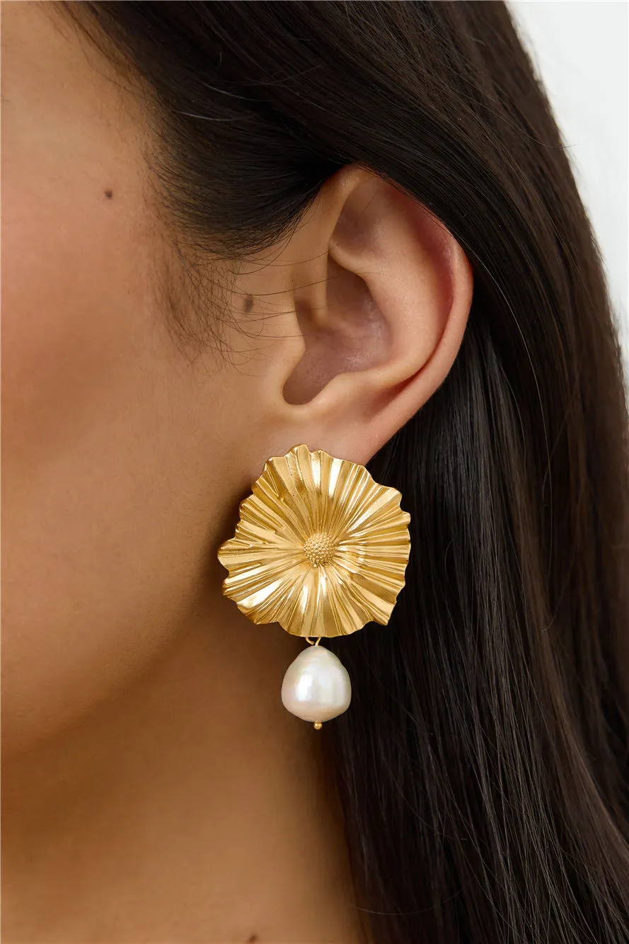 18k Gold Plated Solina Earrings Gold
